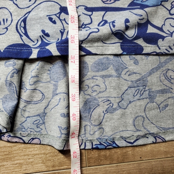 LuLaRoe Disney Women's Gray and Blue Mickey Mouse Print Carly Dress Size Small - Picture 3 of 16